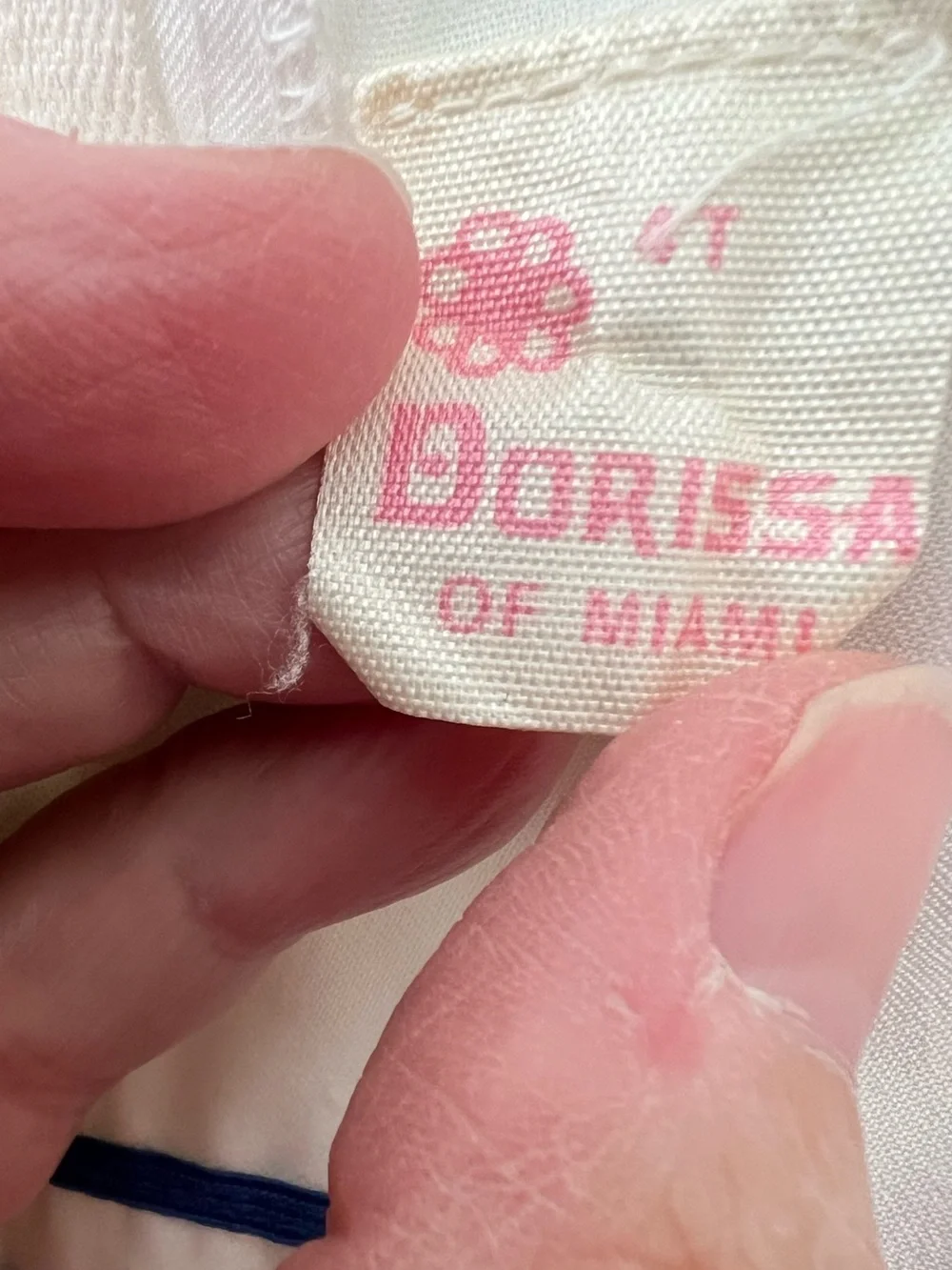 Vintage Dorissa of Miami 4T nautical sailor dress. Classic white drop waist.